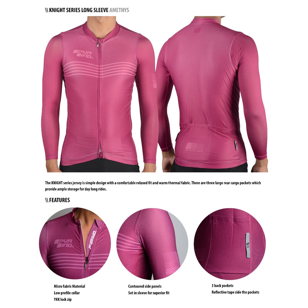 PVR IND JERSEY ROADBIKE KNIGHT LONG SLEEVE SERIES