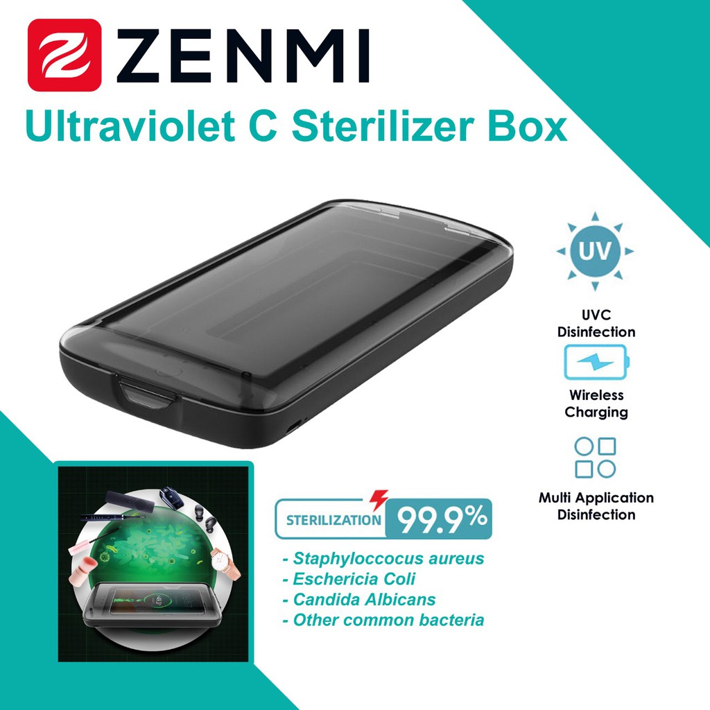 STERILIZER BOX ULTRAVIOLET C MULTI FUNGSI Plus WIRELESS CHARGING
