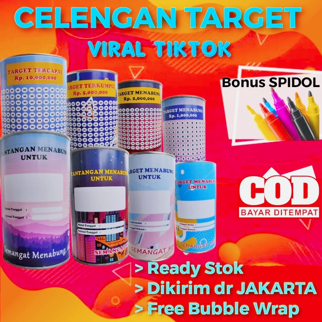 CELENGAN TARGET KALENG VIRAL UNIK MODEL TERBARU Shopee  