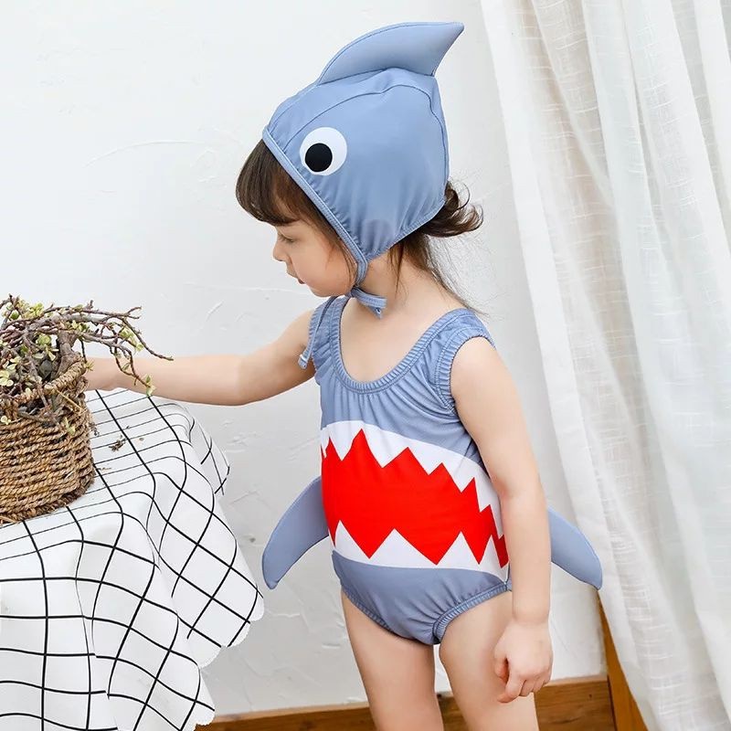 Baju Renang Anak Bayi Shark Baby Shark Ikan Hiu Swimsuit