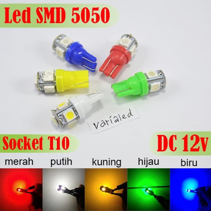 LAMPU SEIN SIGN SENJA PLAT LAMPU KOTA SOCKET T10 JAGUNG 5 TITIK