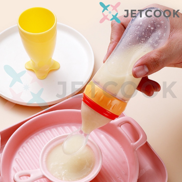 JetCook Sendok Botol Makan Bayi MPASI Botol Silicone Baby Feeding Spoon Head