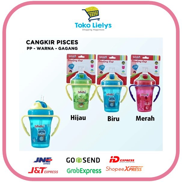 Reliable Cangkir Pisces RCM6402 Botol Straw Cup Training Cup Botol Minum Anak BPA FREE