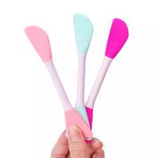 (B122) Kuas Spatula Silikon 2 in 1 / Spatula Silicon + Face Brush / Kuas Masker Silicon + Spatula Silico