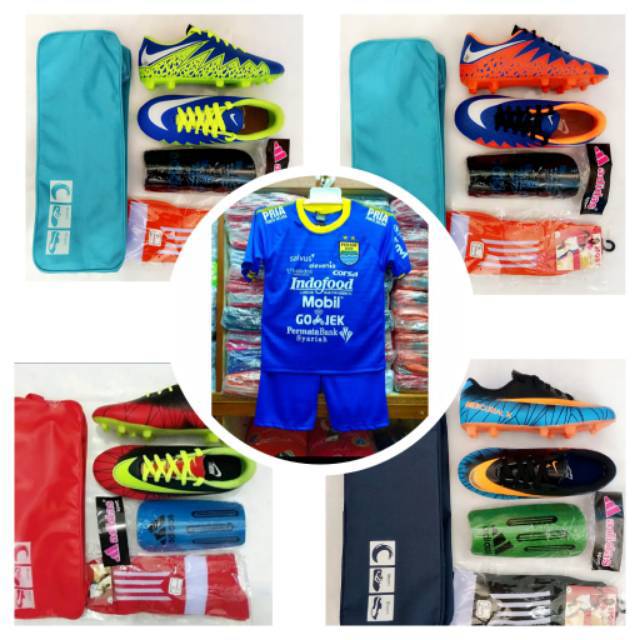 Paket komplit Sepatu bola anak TK SD