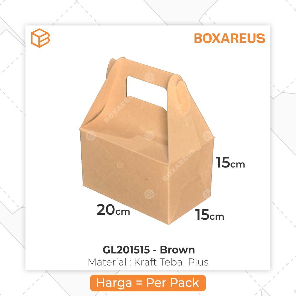 Gable Box Packaging Gift Box Kotak Souvenir Box | GL201515 (20pc)