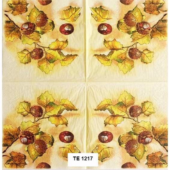 Tisu  Napkin Kerajinan  Decoupage Eropa  33X33 CM TE  1217 TTS