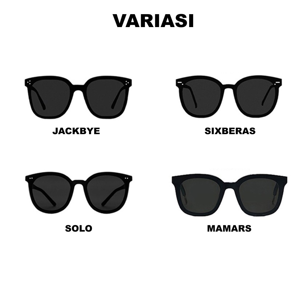 ☀ INDOLAND ☀ KACAMATA HITAM WANITA PRIA OPTIK ANTIRADASI DENGAN FASHION SUNGLASSES G005 G006 G007 R297