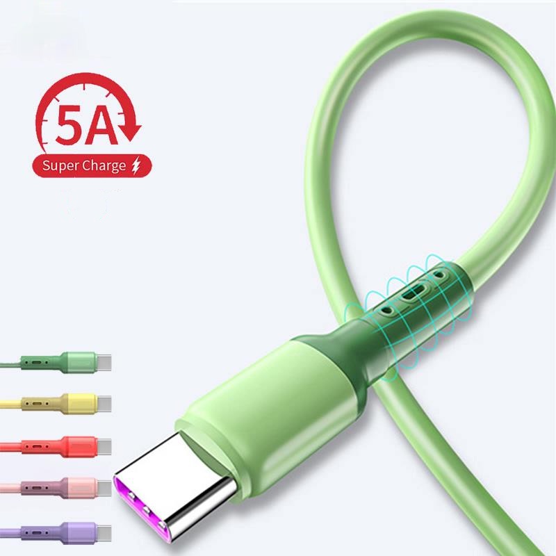 Kabel Data Charger 5A Untuk Kebanyakan Model Telepon USB Data Sync Fast Charging Wire