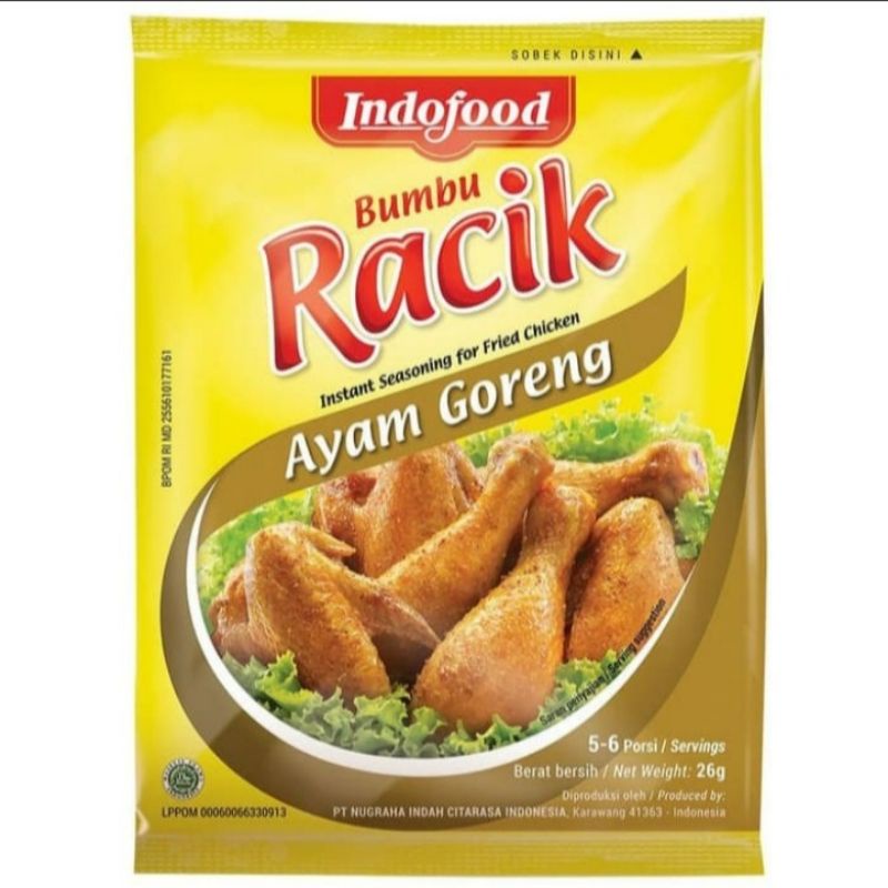

indofood bumbu racik ayam goreng