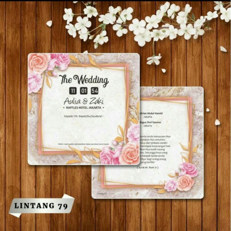 blangko kartu undangan pernikahan Lintang 79