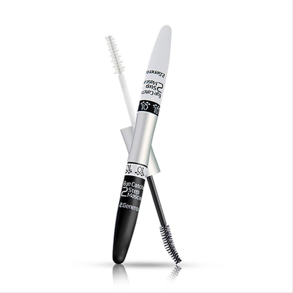 QL Mascara 2in1 Eye Catching 2 Step Mascara Black & White Waterproof