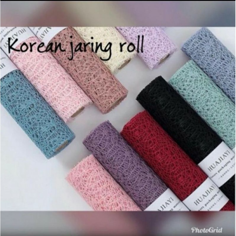 

LEMBARAN KOREAN NET ROLL 64 x 48cm. KOREAN NET ROLL JARING SPIDER