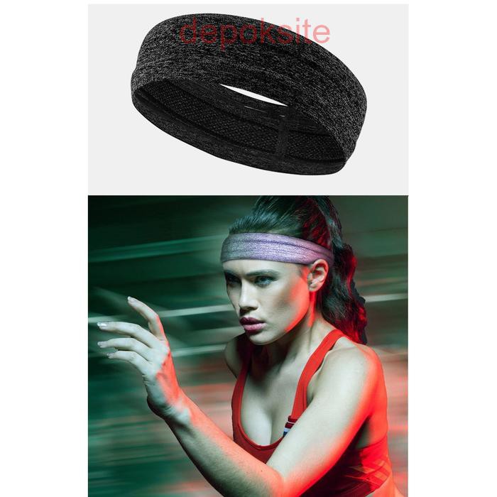 AOLIKES 2103 Elastic Yoga Running Fitness Gym Senam Aerobic Sweatband Headband Ikat Kepala