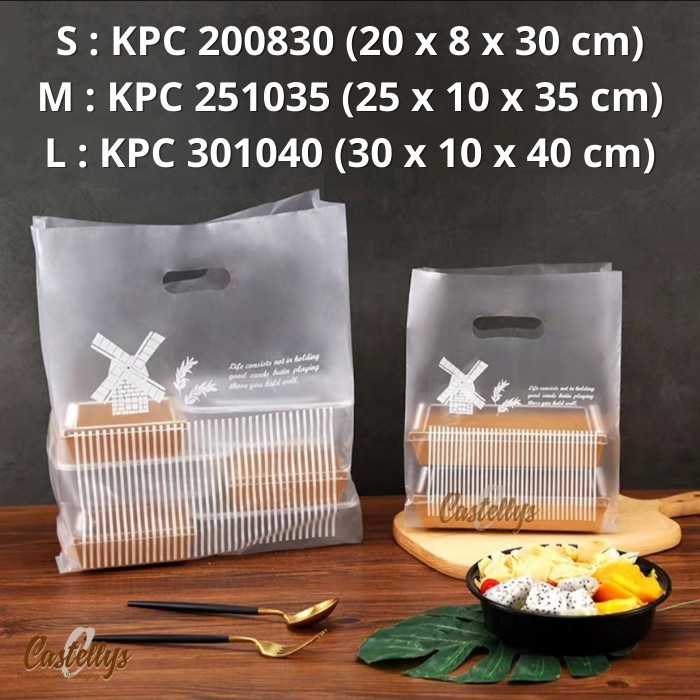 

Kantong Tas Plastik Serbaguna KPC Kincir Plastic Goodie Bag ~ S M L
