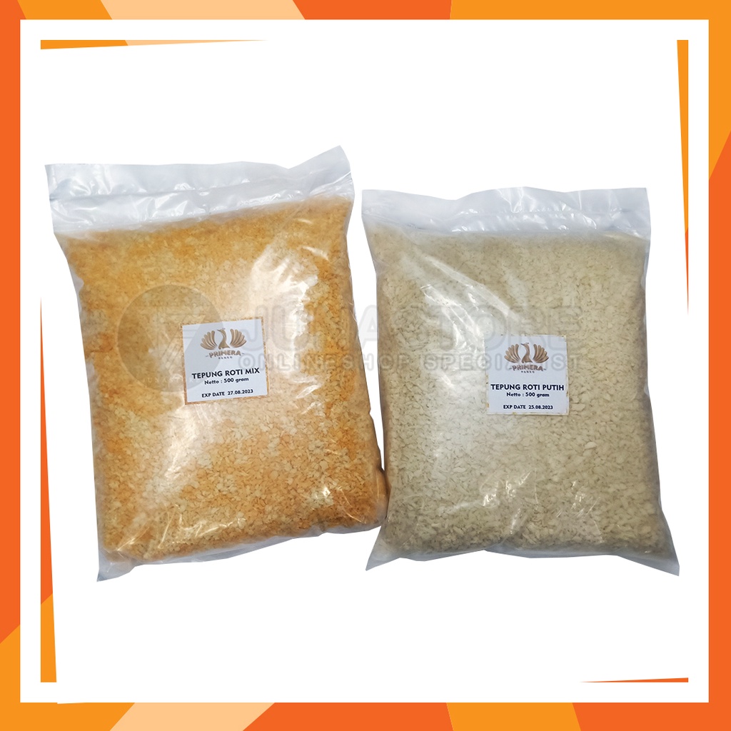 

Tepung roti primera panko mix / putih 500gr