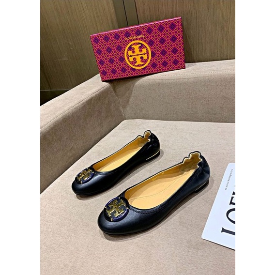 Tory Burch dancing shoes flat shoes women shoes leather shoes fashion