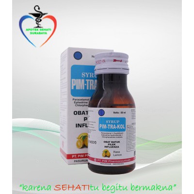 PIM TRA KOL PIMTRAKOL SYRUP LEMON CHERRY BATUK 60 ML