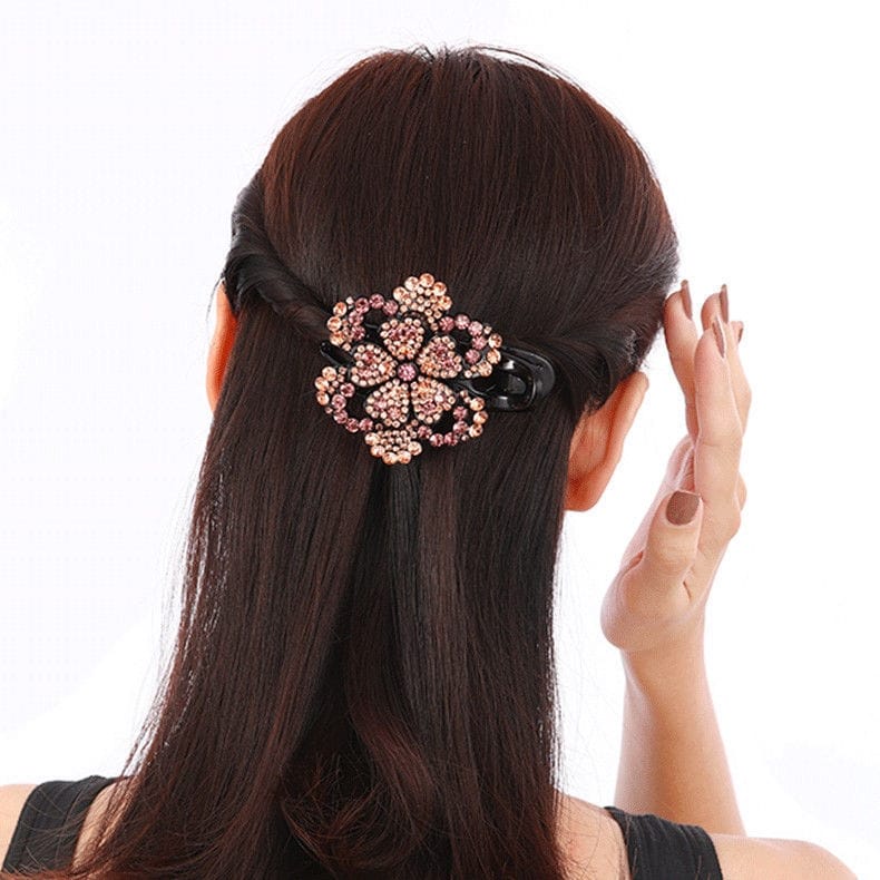 Jepit rambut korea elegan sanggul wanita premium full kresital original import