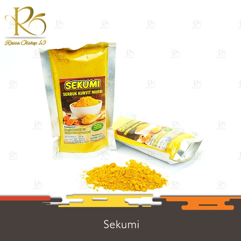 

Serbuk Kunyit Murni 100gr / Bubuk Kunyit Asli / Sekumi Original