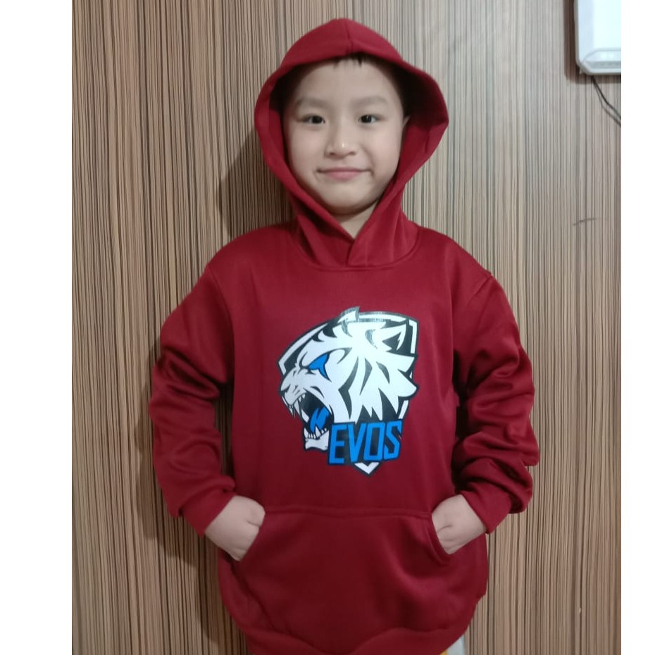 SWEATER HOODIE EVOS/SWEATER DEWASA DAN ANAK-ANAK/SWEATER BAGUS HARGA TERJANGKAU