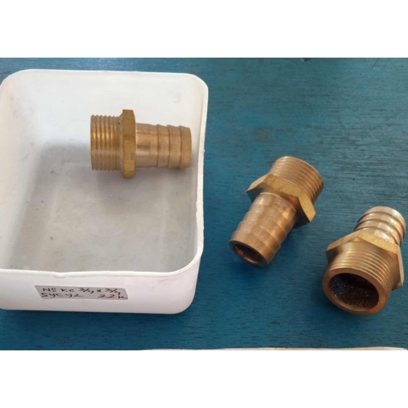 Napel Selang Nepel Selang 3/4 x 3/4 Drat Luar 3/4" Selang 3/4" Sachio