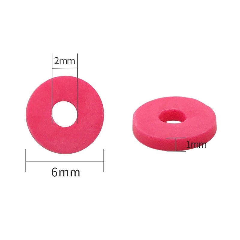 38cm / Lot Manik-Manik Bulat Bahan Polymer Clay Untuk Membuat Perhiasan Diy