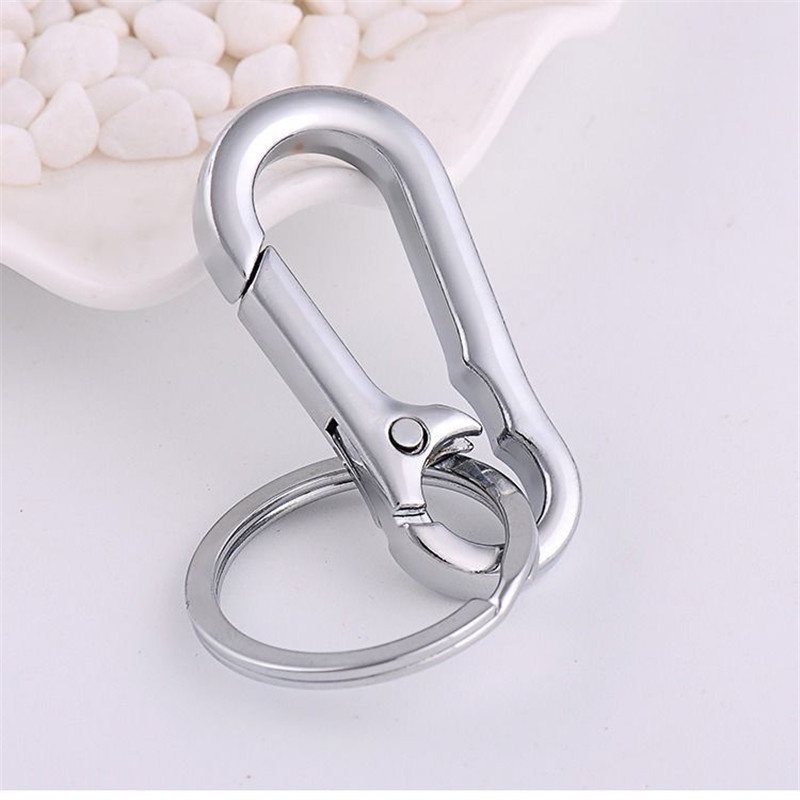 Women Men Simple Business Classic Full Metal Keychain / High Quality Popular Stainless Steel Car Anti-loss Key Ring / Keychain Decoration Pendant For Car Keyring, Bags / Couple Practical Key Chains