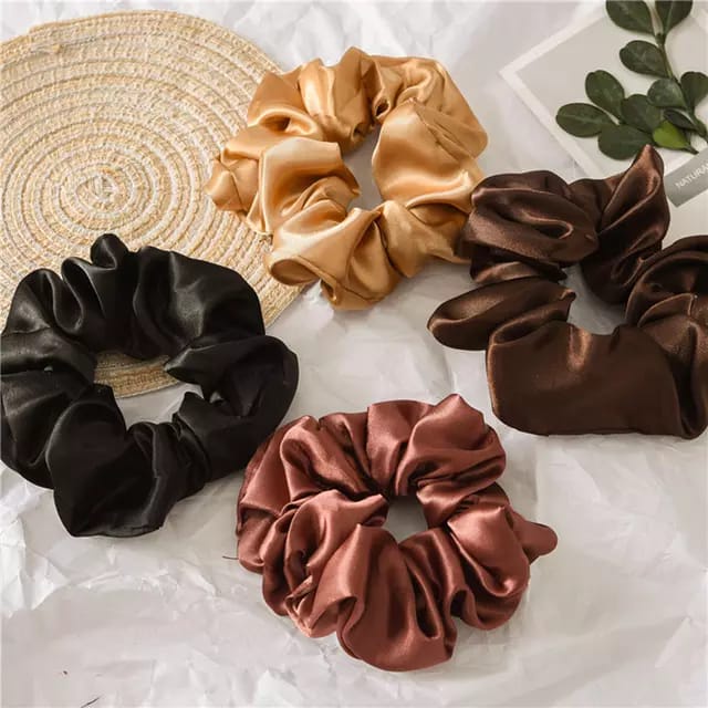 Alolula - Scrunchie Satin / Scrunchie Jumbo / Scrunchie Hijab / Scrunchie Hijab Jumbo / Silk Scrunchie / Ikat Rambut Scrunchie / Scrunchie Ikat Rambut