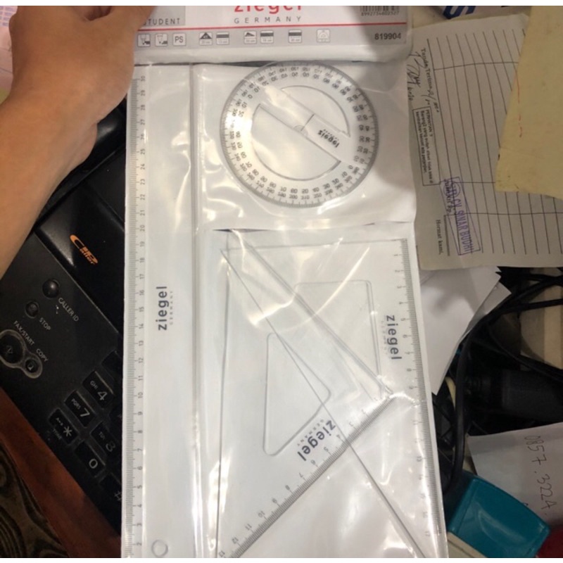 SET PENGGARIS ROTRING ZIEGEL GEMANY ORIGINAL / PENGGARIS SET ZIEGEL BUSUR SEGITIGA ROTRING GERMANY M