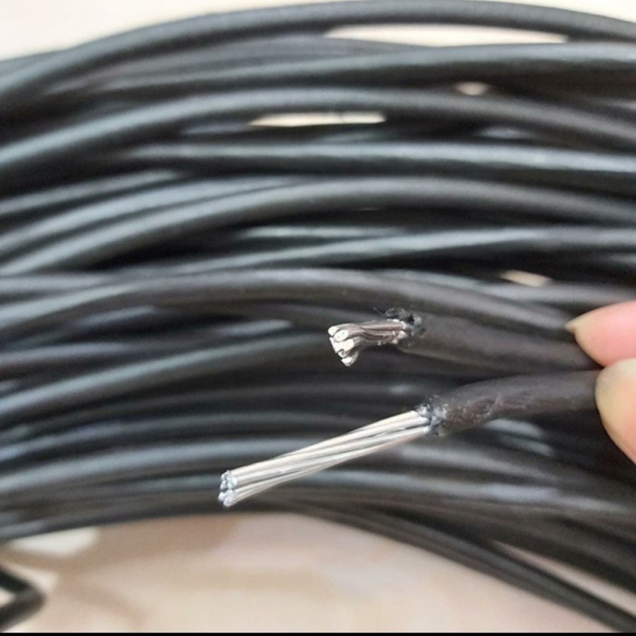 KABEL DX UDARA PLN 2X10 KABEL TWIST PLN HITAM HARGA METERAN