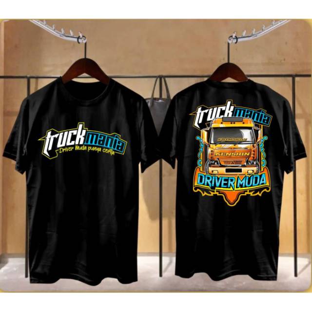  BAJU  TSHIRT KAOS DISTRO TRUCK DRIVER MUDA  ORANGE  Shopee 