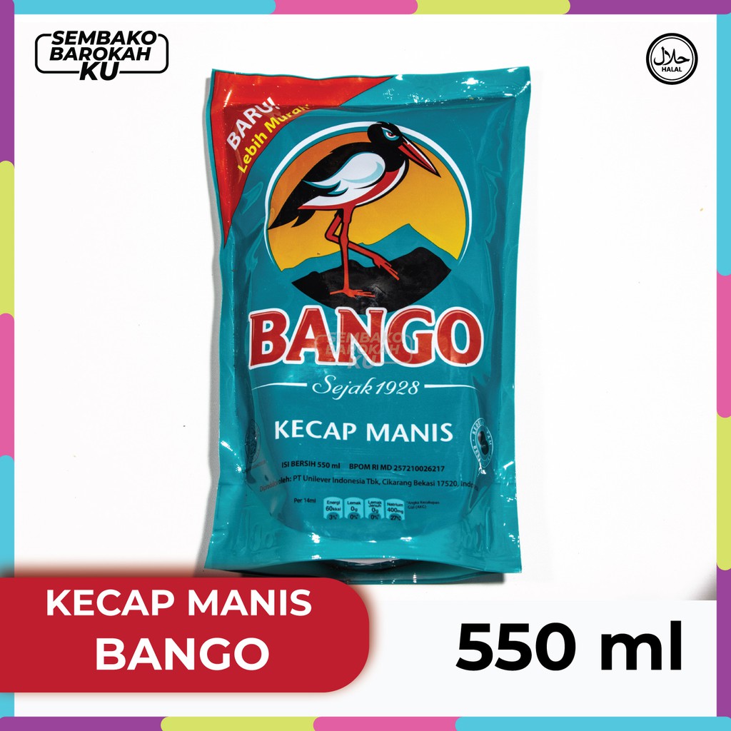 

kecap manis bango 550ml 1pcs refill eceran ketengan