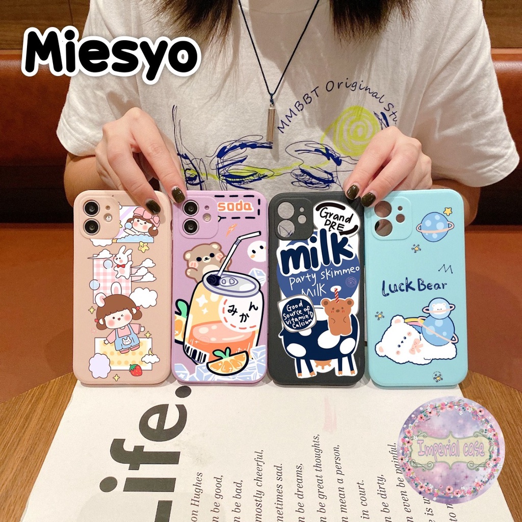 CASE CASING SOFTCASE SILIKON MACARON PELINDUNG KAMERA MIESYO OPPO VIVO SAMSUNG XIAOMI REALME IPHONE 