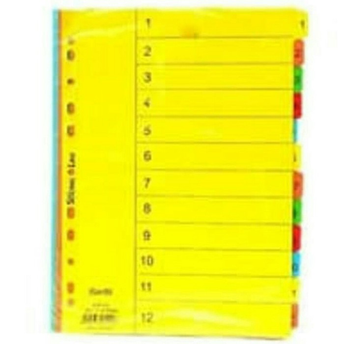 

DIVIDER BANTEX 1-12 A4 6051