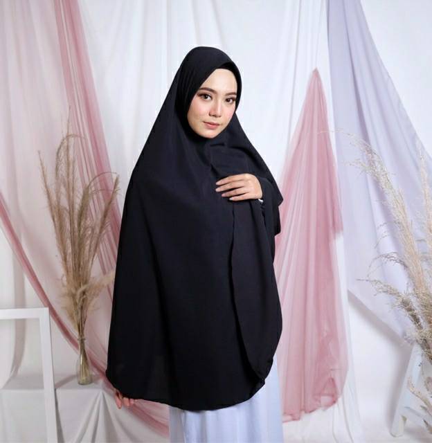 HIJAB/JILBAB SYAR''I INSTAN KERUDUNG MURAH KHIMAR  XXL WOLFIS PET HAMIDAH ORI JUMBO