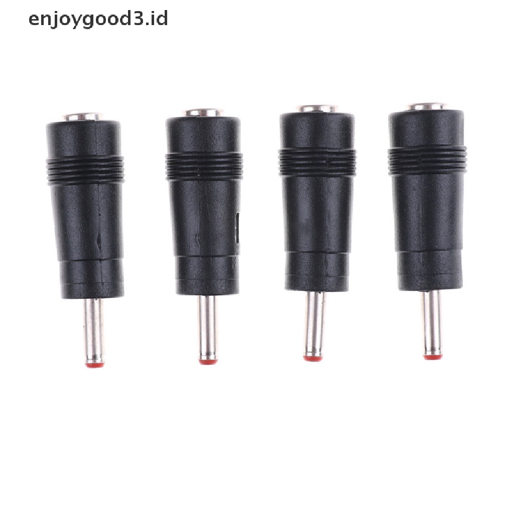 4pcs Adapter Konektor Dc Power 3.5x1.35mm Male Ke 5.5x2.1mm Female