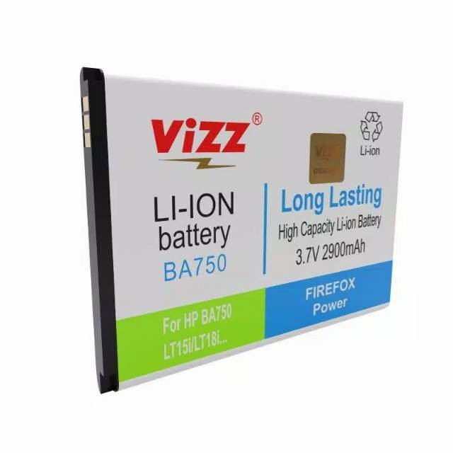 Baterai Vizz Sony BA750/LT15i/LT18i Original