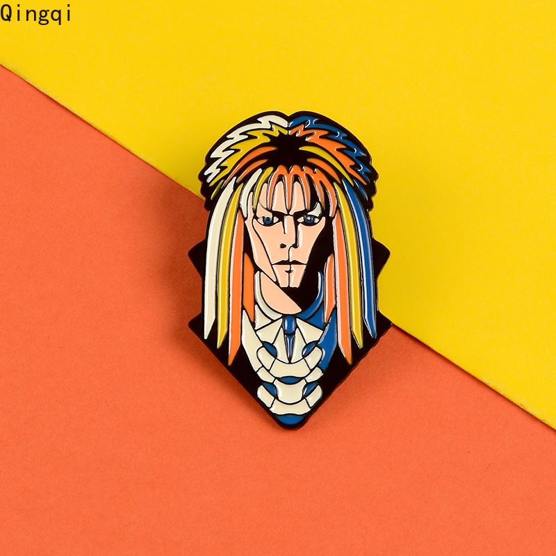 Bros Pin Enamel Desain David Bowie Jareth Goblin King Labyrinth Movie Untuk Pria Dan Wanita