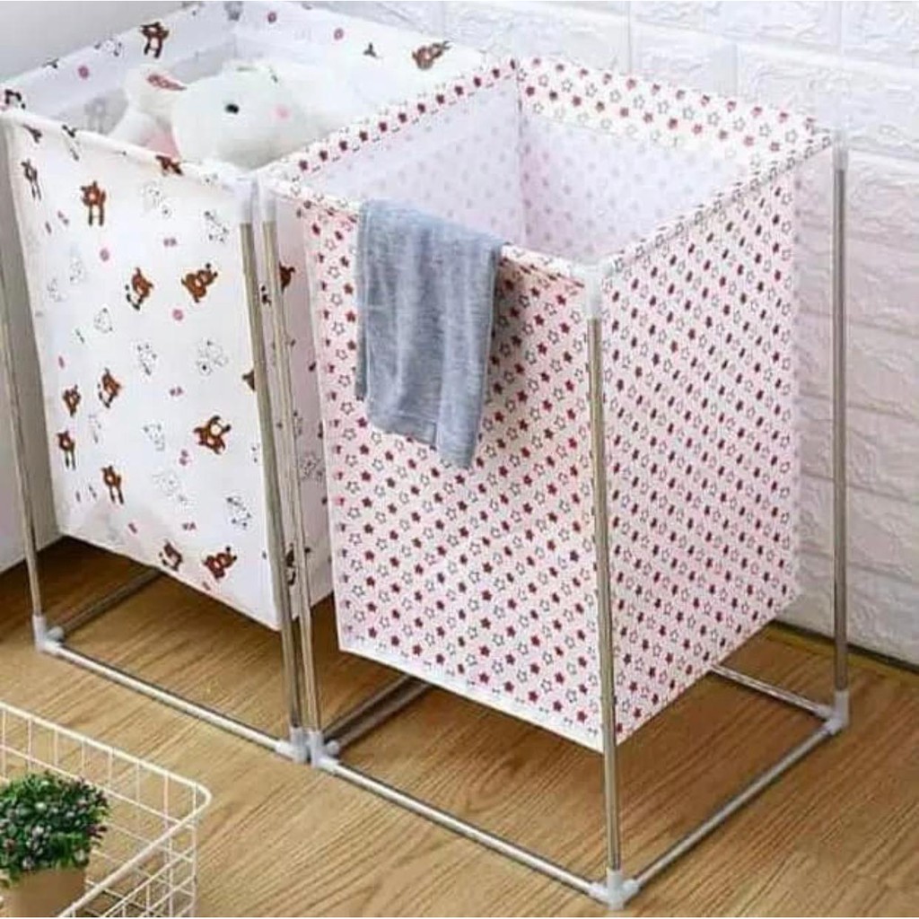 Keranjang Cucian Stand Baju kotor Laundry Basket