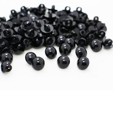 ♦ Kancing Baju r Putih Susu Hitam - Kancing Mutiara 13mm - Putih ◙