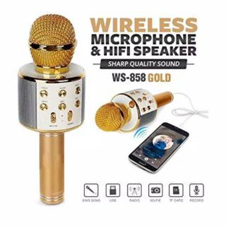 MIC WSTER WS 858 Wireless Bluetooth Karaoke + Speaker Microphone