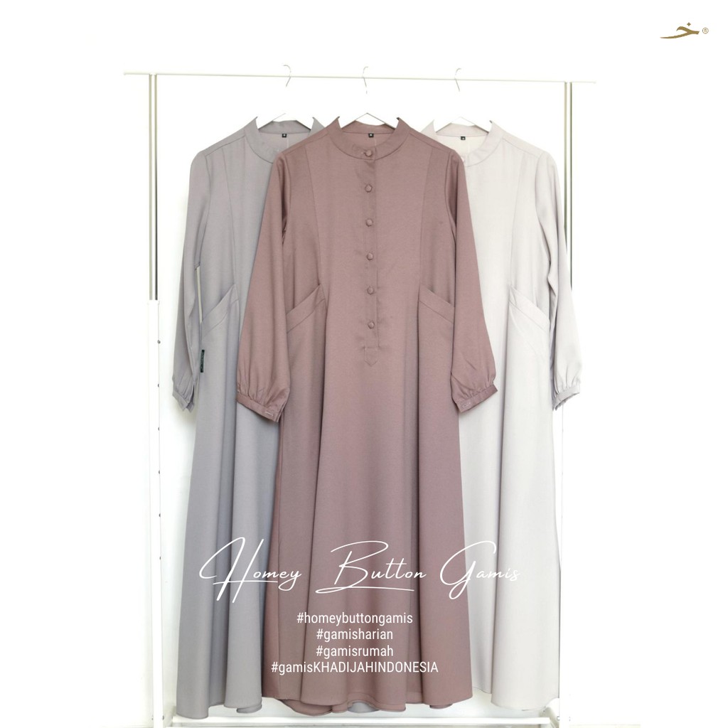 Khadijah indonesia - Homey Button | Gamis Busui Friendly | Hijab Syari