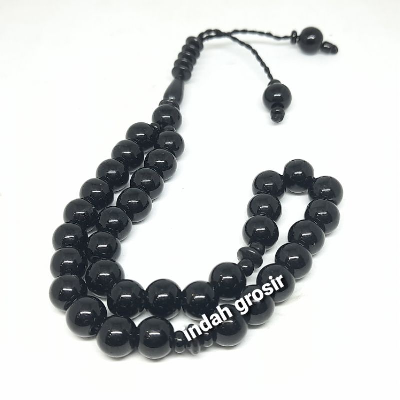 TASBIH BLACK ONIX 33BUTIR 8MM