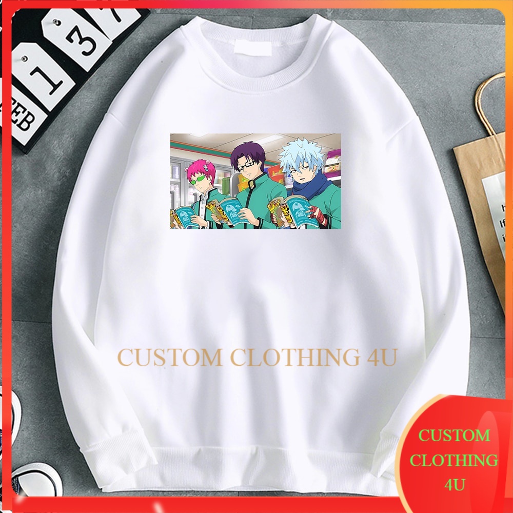 Saiki Kusuo Sweater Switer Crewneck Hoodie Anime  Cartoon Manga