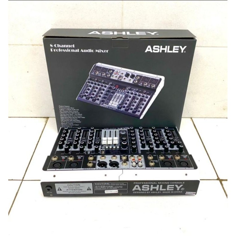 Mixer ASHLEY EXPERT 804 Baru 4 Channel Original Bluetooth PC Soundcard