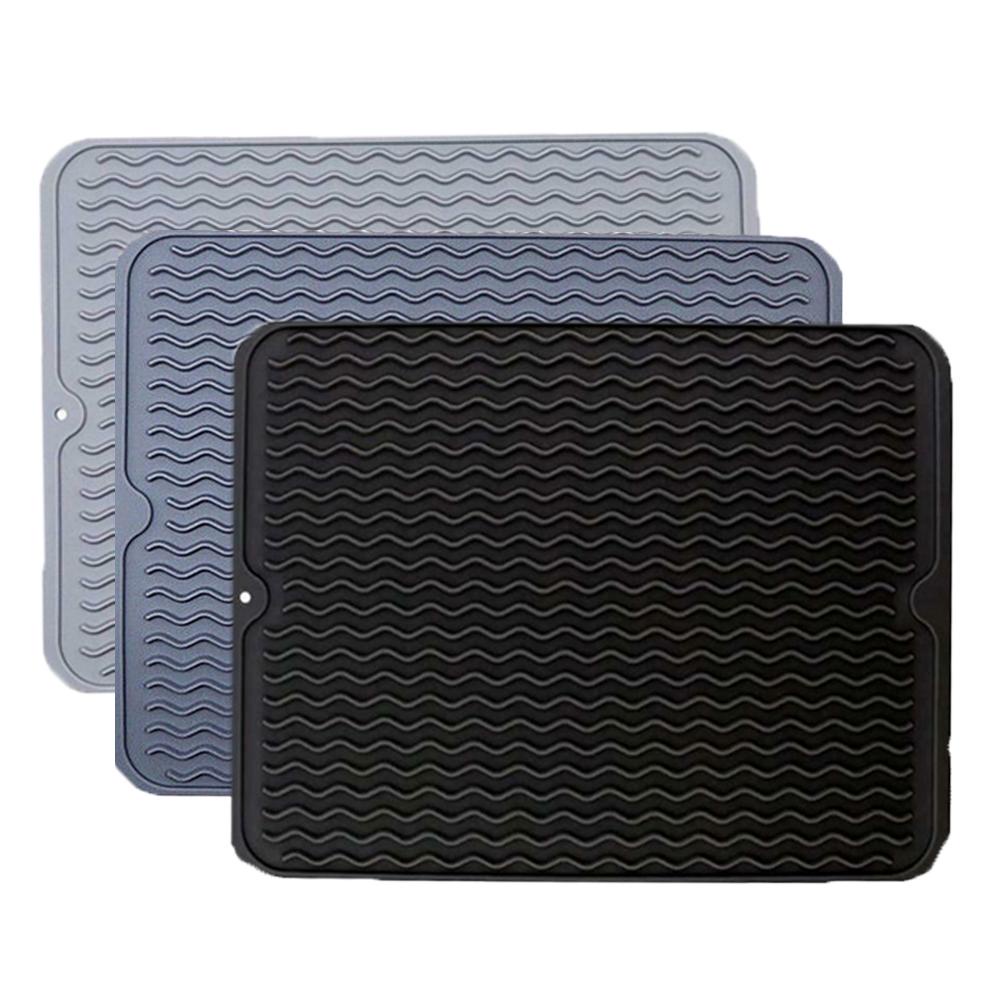 CHOOKYY Silicone Drying Mat Kitchen Wave Draining Pad Tatakan Piring Alas Meja