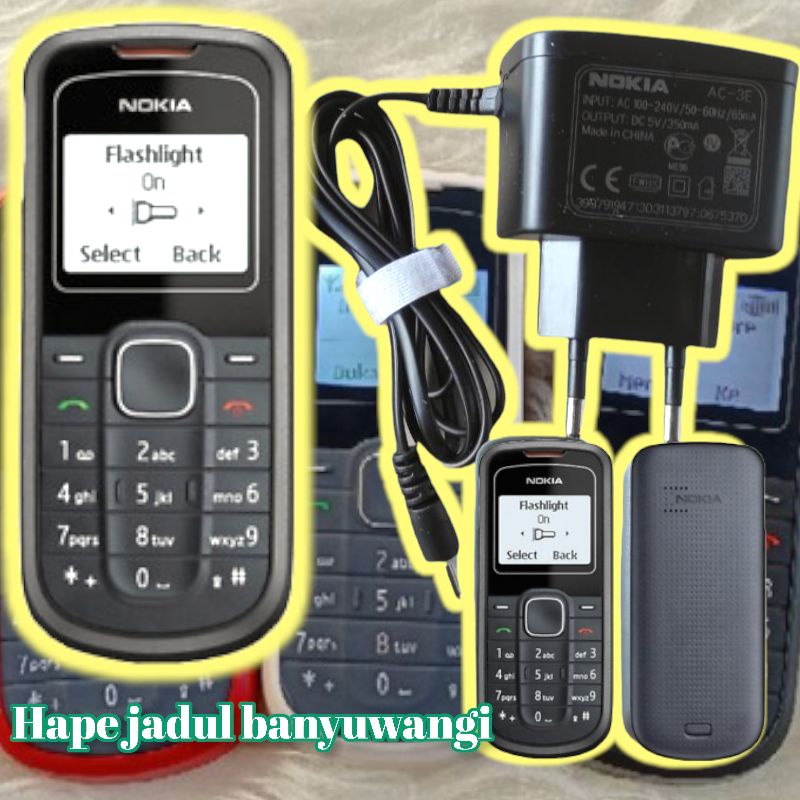 ⭐⭐⭐⭐⭐ kualitas terbaik Nokia 1202 hp+btrai+cas bonus buble wrap packing.