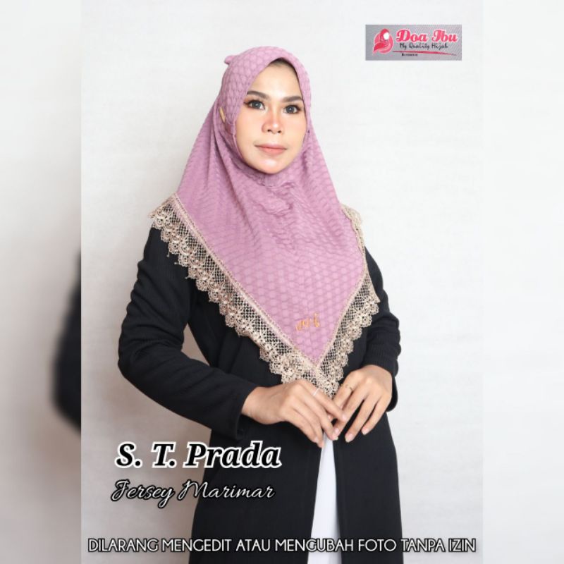 Hijab Bergo Siria Tali Prada ori by DOA IBU DOI
