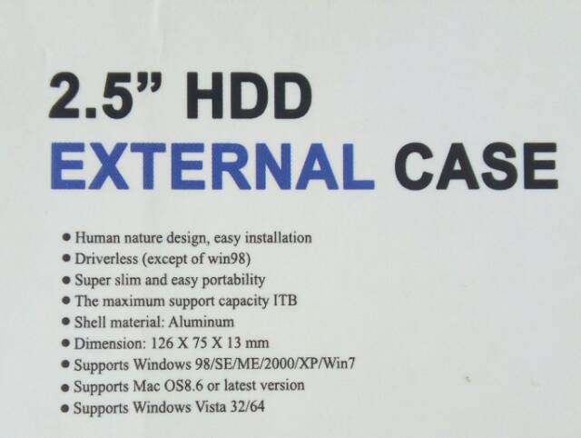 Hardisk Eksternal Case 2,5 SATA